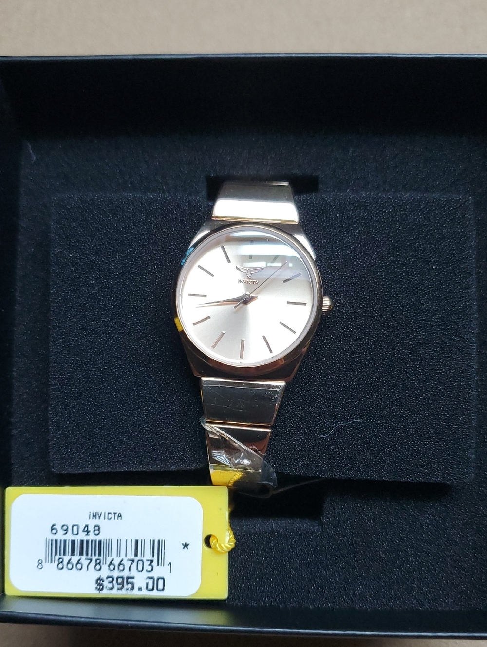 Invicta Women’s Rose Gold Bracelet Watch with Champagne Dial